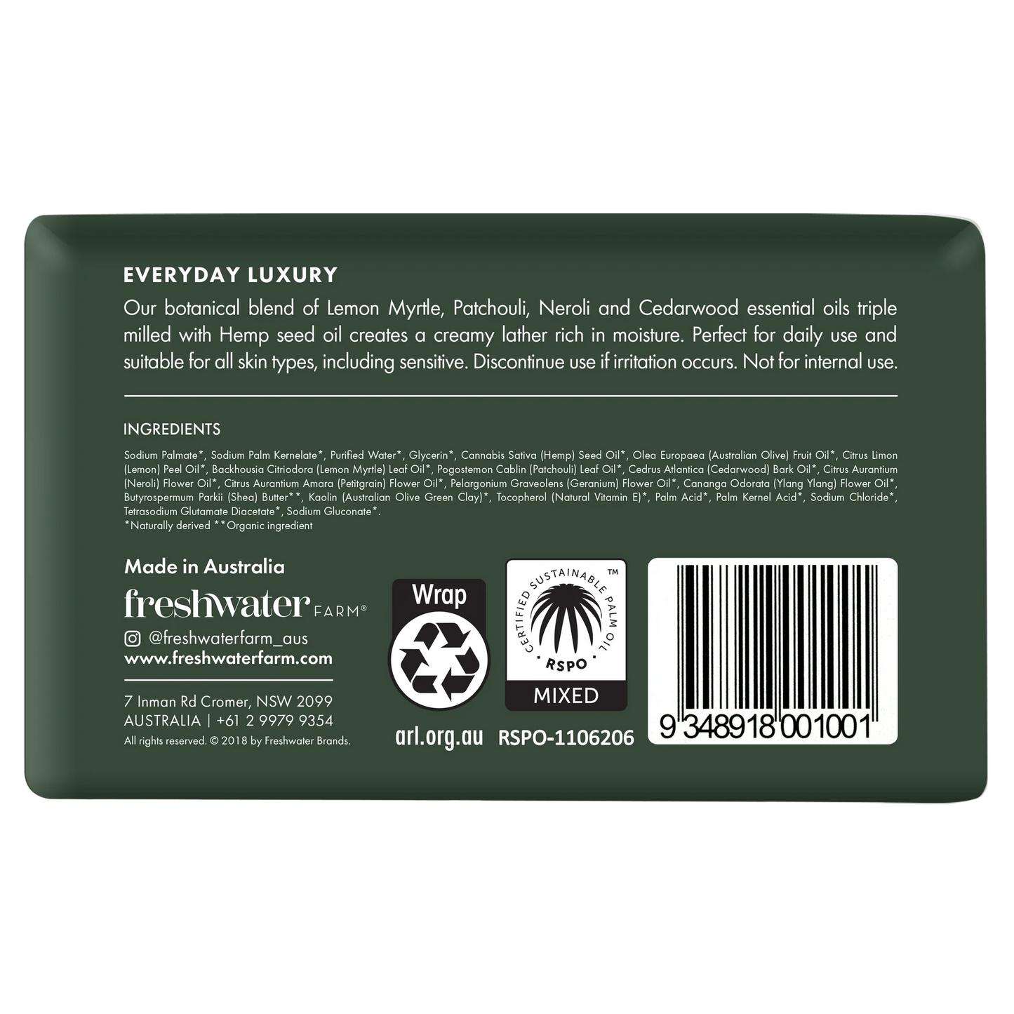 Hemp Seed Oil Bar Soap - Wildwood Eco