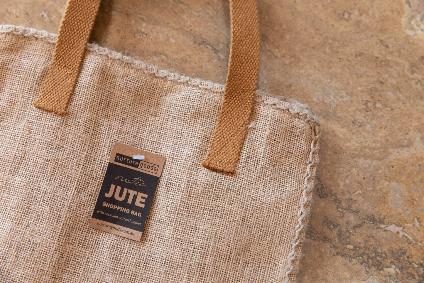 Rustic Jute Shopping Bag - Wildwood Eco