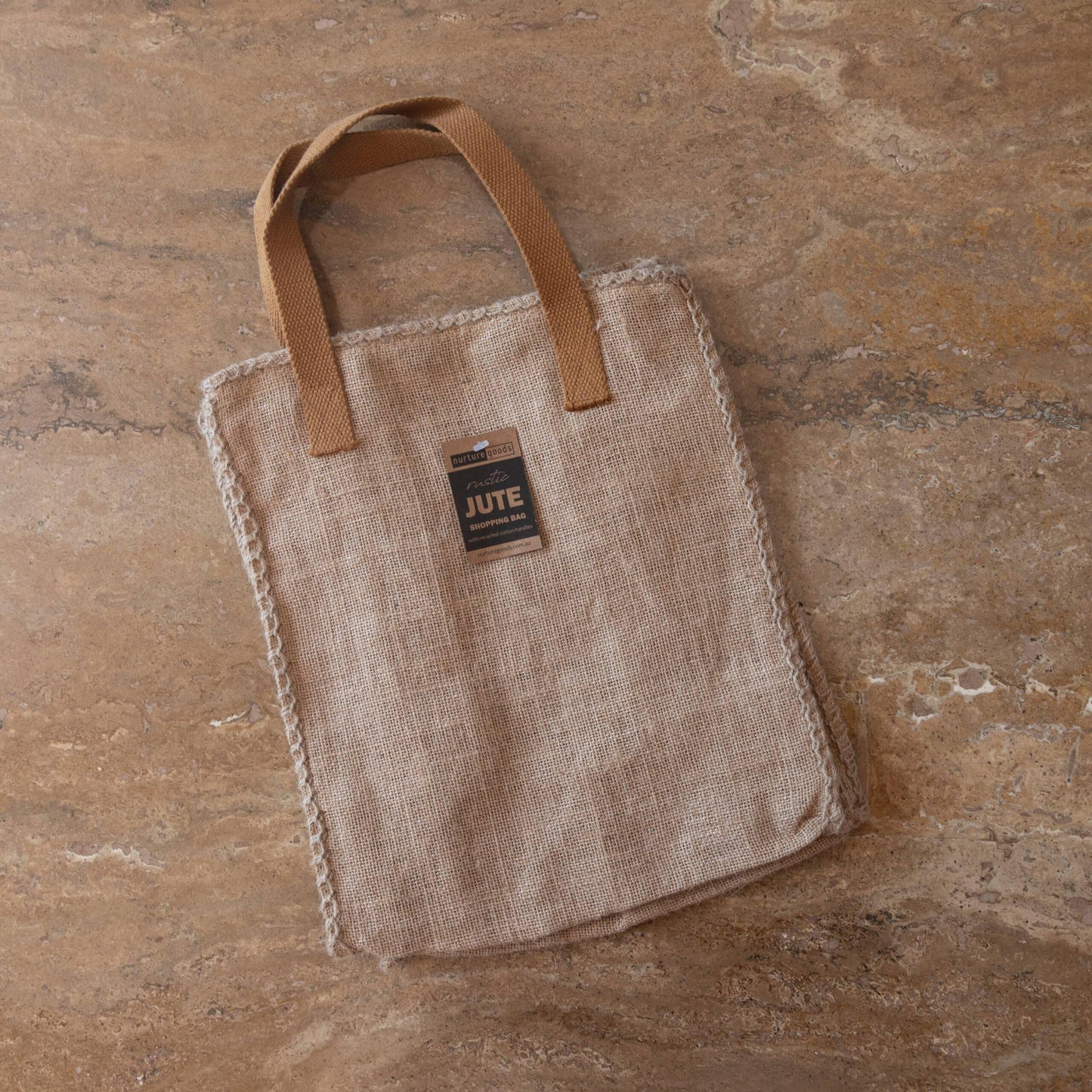 Rustic Jute Shopping Bag - Wildwood Eco