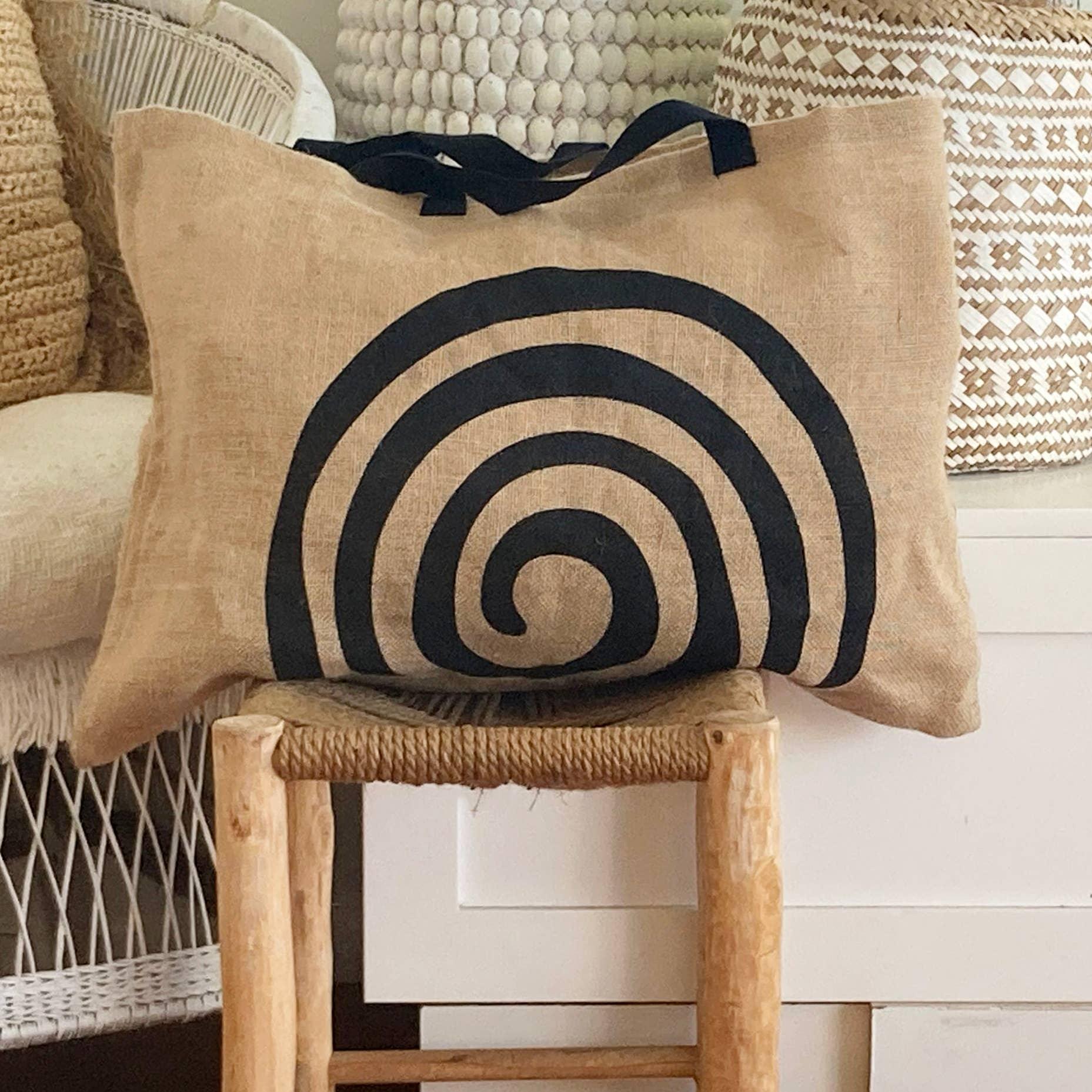 Natural Tote Bag: Spiral - Wildwood Eco