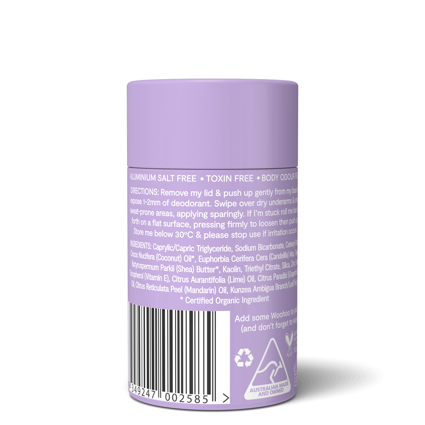 Natural Deodorant Stick (Pop) - Wildwood Eco