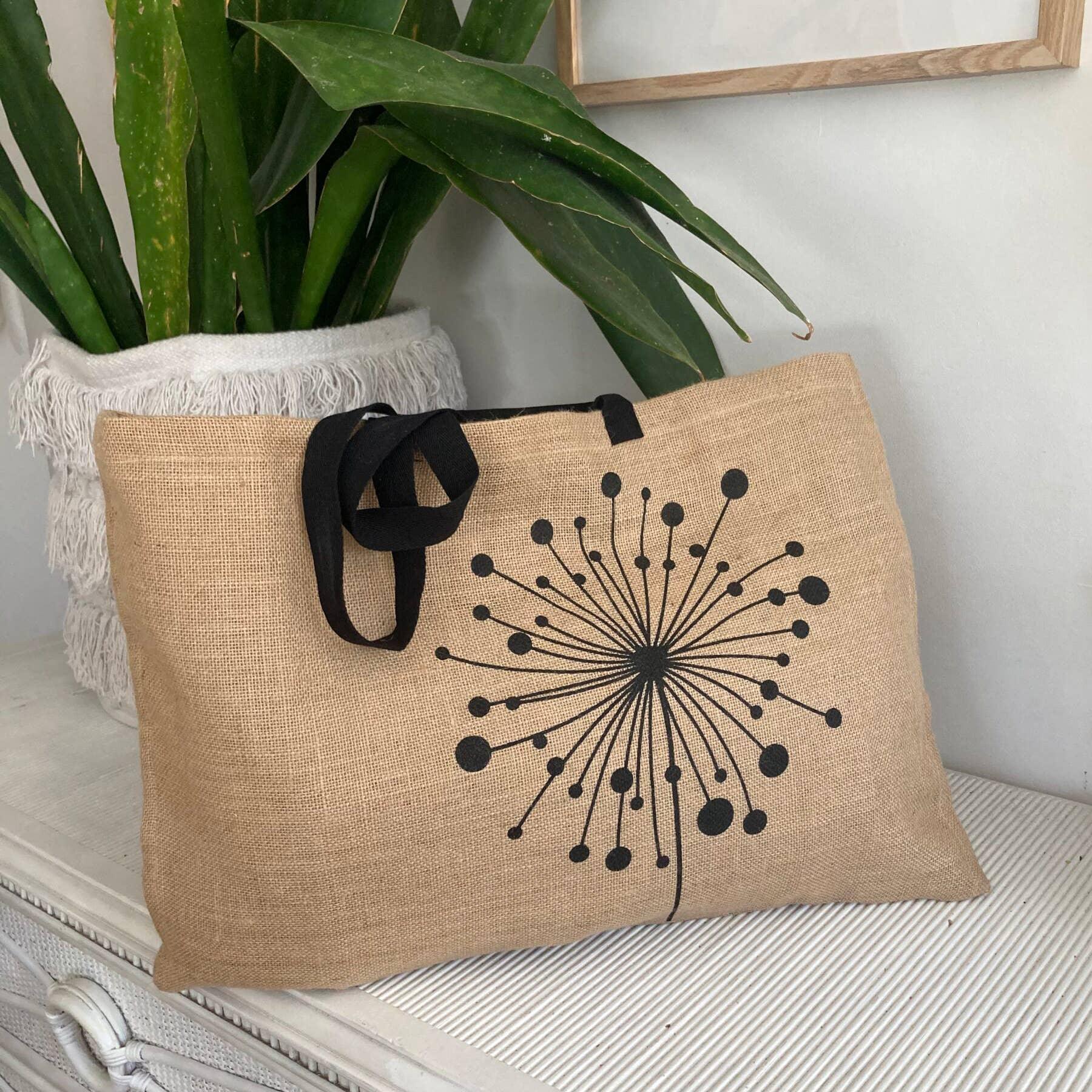 Natural Tote Bag: Dandelion - Wildwood Eco