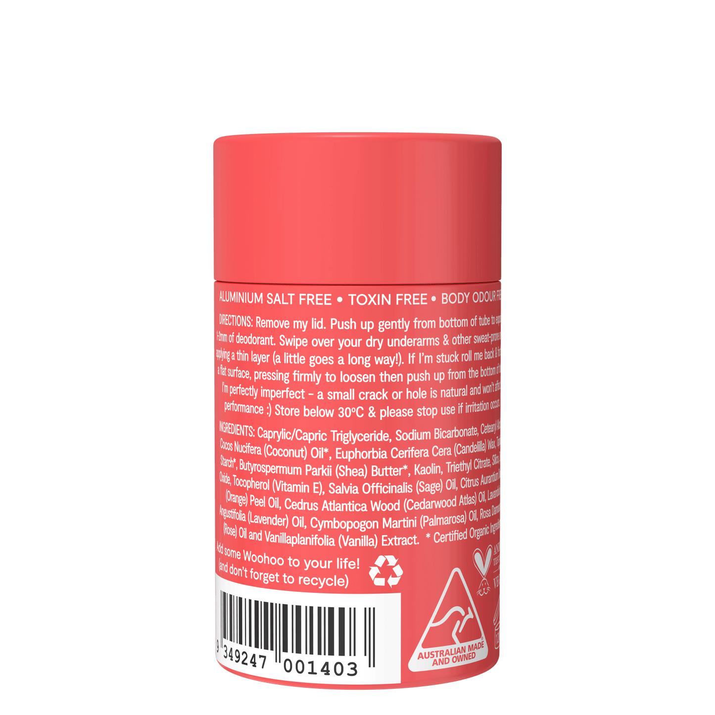 Natural Deodorant Stick (Urban) - Wildwood Eco