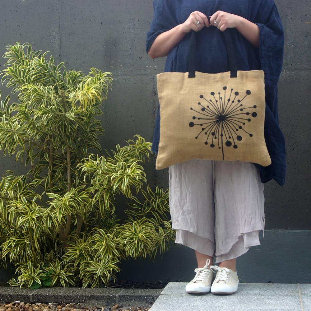 Natural Tote Bag: Dandelion - Wildwood Eco